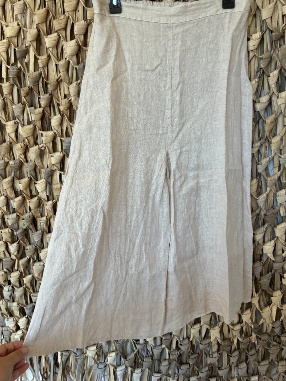 NWOT VALENTINA NALDI Made in Italy Linen Midi Skirt Size L